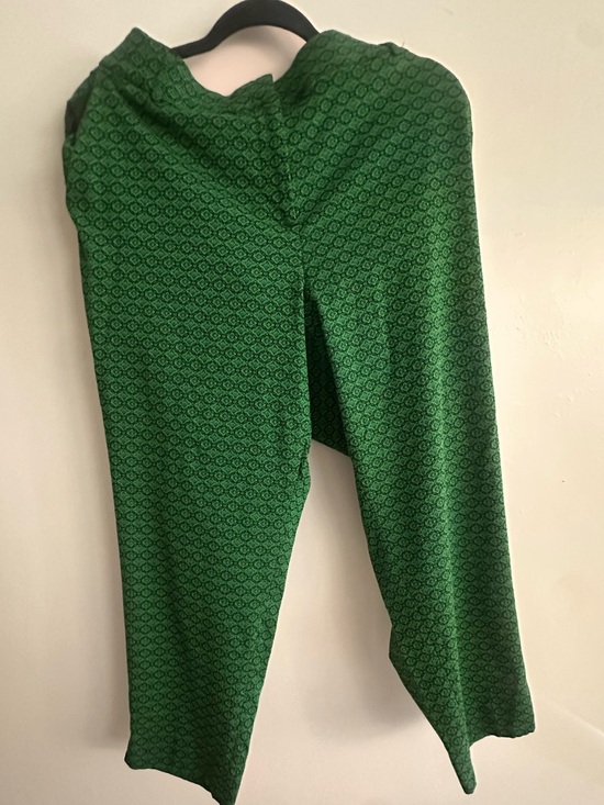 Lane Bryant Pants - Lane Bryant Green Patterned Trousers